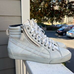 Diesel D-Velows High Top Suede  Leather Lifestyle Sneakers Shoes— Size 10